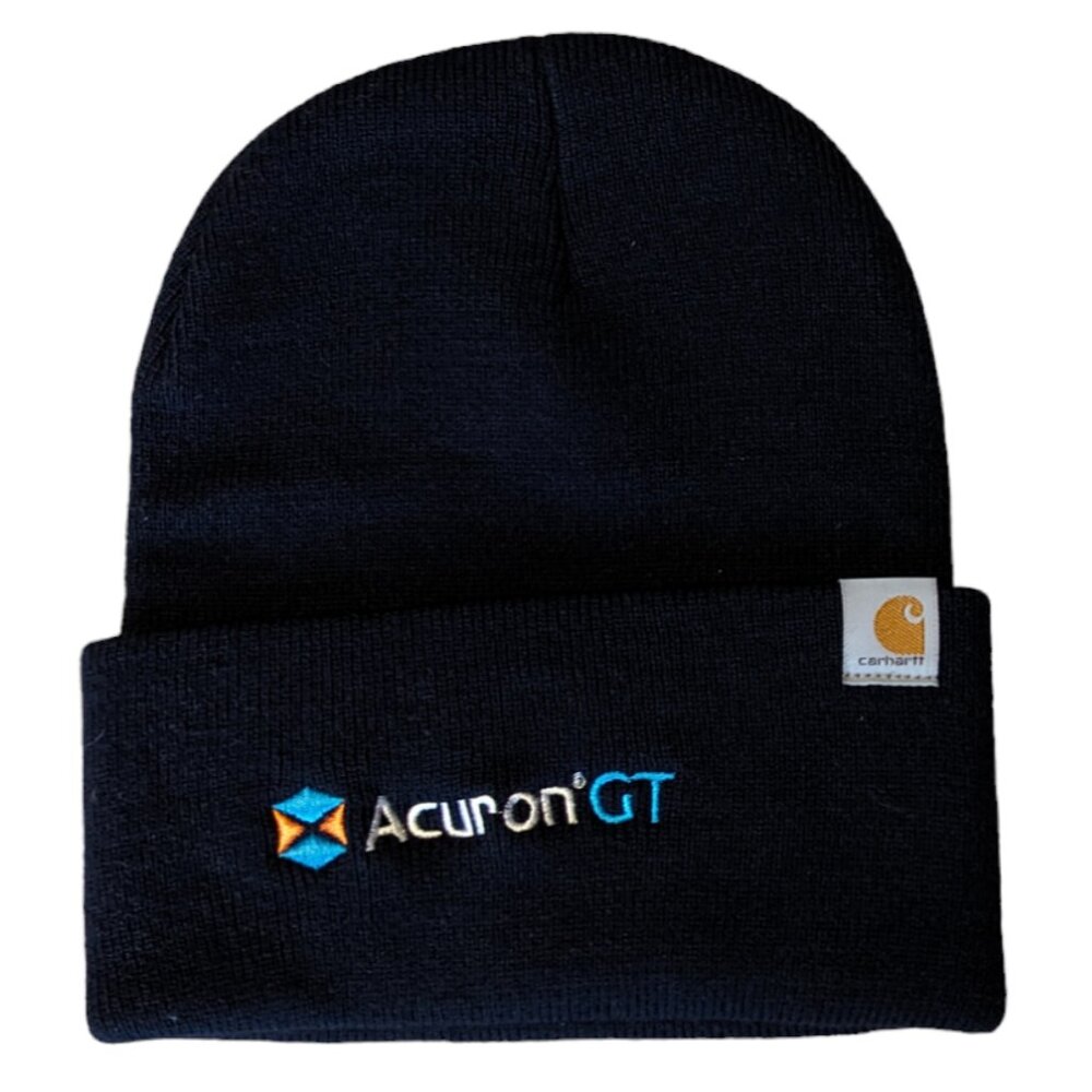 Carhartt Cuffed Beanie Stocking Hat Knit Cap Acuron GT Warm Cozy Black Unisex
